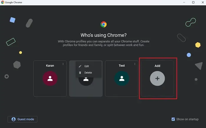 Como criar um novo perfil no Google Chrome