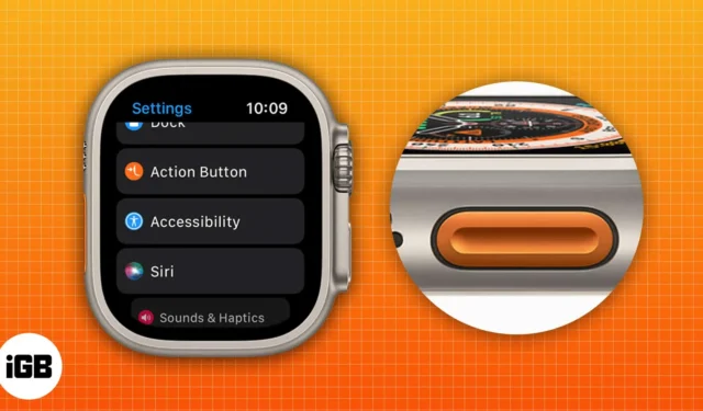 Apple Watch Ultra 2에서 동작 버튼을 사용하는 방법 