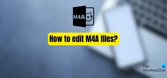 Windows 11/10でM4Aファイルを編集する方法