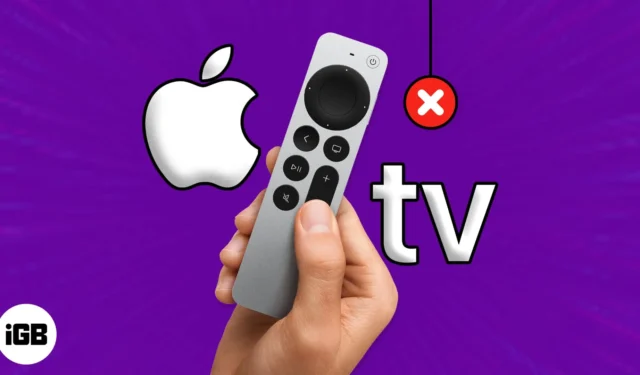 Apple TV-afstandsbediening werkt niet? 9 manieren om het te repareren!