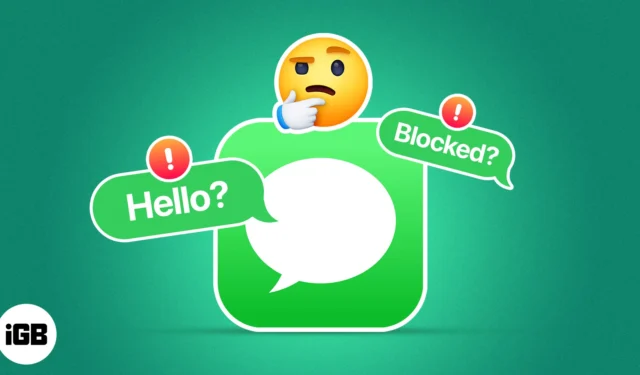 Come sapere se qualcuno ti ha bloccato su iMessage?
