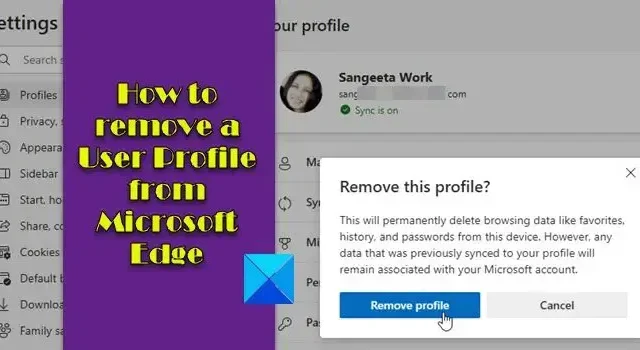 Como remover um perfil de usuário do Microsoft Edge
