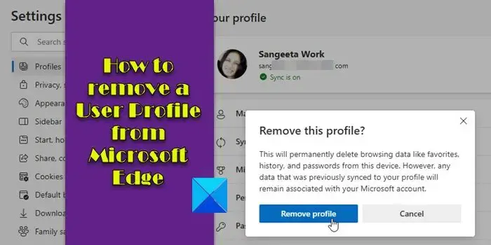 Comment supprimer un profil utilisateur de Microsoft Edge
