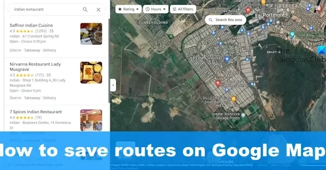 So speichern Sie Routen auf Google Maps