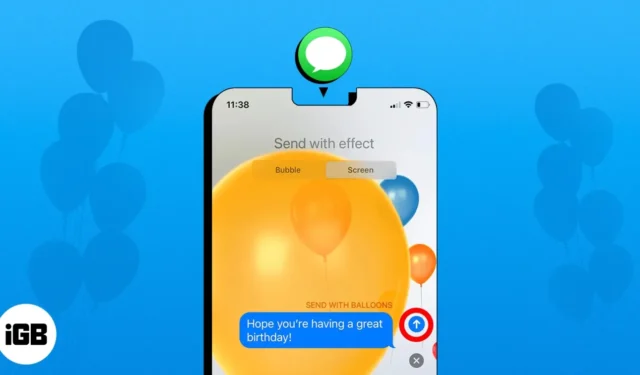 Cómo enviar iMessage con efectos en iPhone y iPad