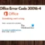 Corrigir erro 30016-4 do Microsoft Office