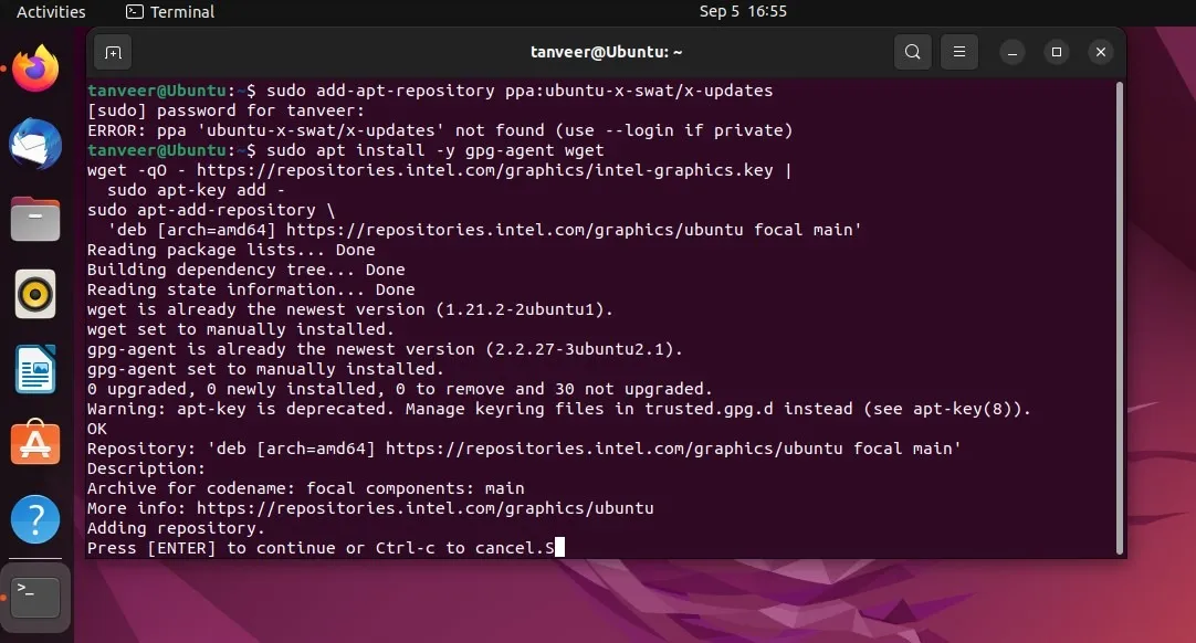 Installa i driver grafici Intel Linux Installa i driver Ubuntu