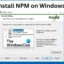 NPM installeren op Windows 11/10