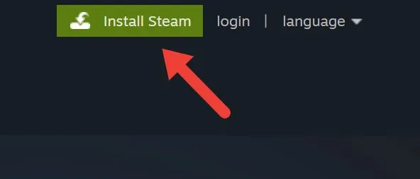 Installazione di Steam dal sito ufficiale.