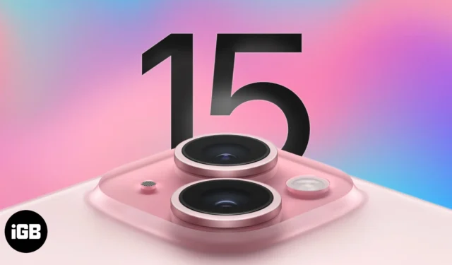 Functies, ontwerp, prijs, camera en meer van de iPhone 15-serie