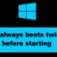 PC는 Windows 11/10에서 시작하기 전에 항상 두 번 부팅됩니다.