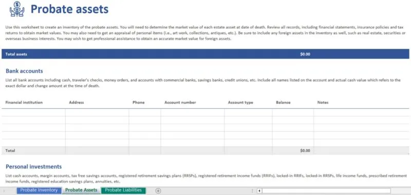 Modèle d'inventaire d'homologation pour Excel