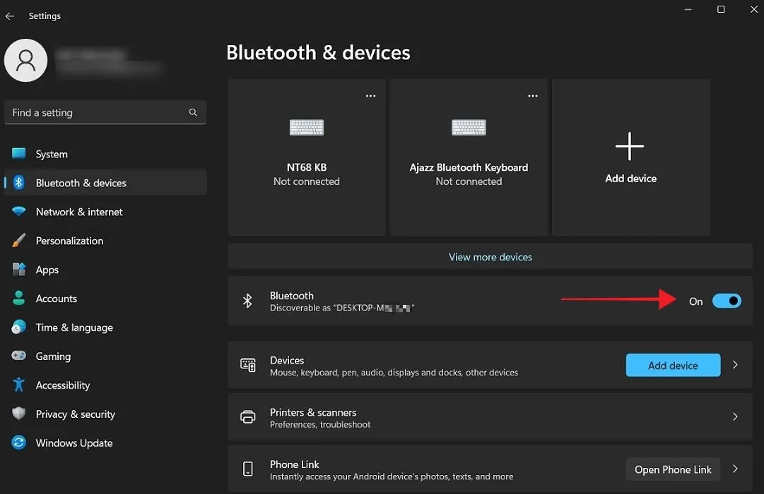 Vérifier que Bluetooth est activé sur PC.