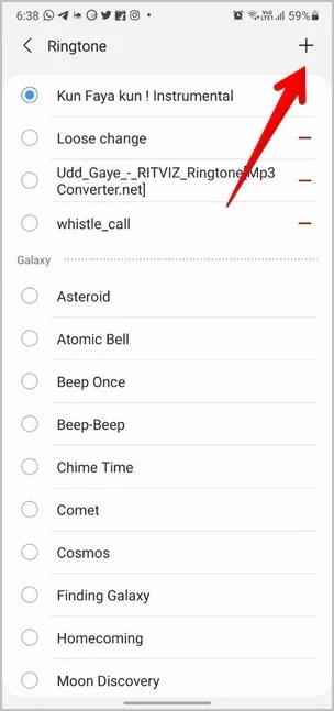 Dzwonek Android Iphone Niestandardowy dźwięk Dodaj
