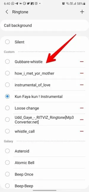 Dzwonek Android Iphone Niestandardowy widok folderu dźwiękowego