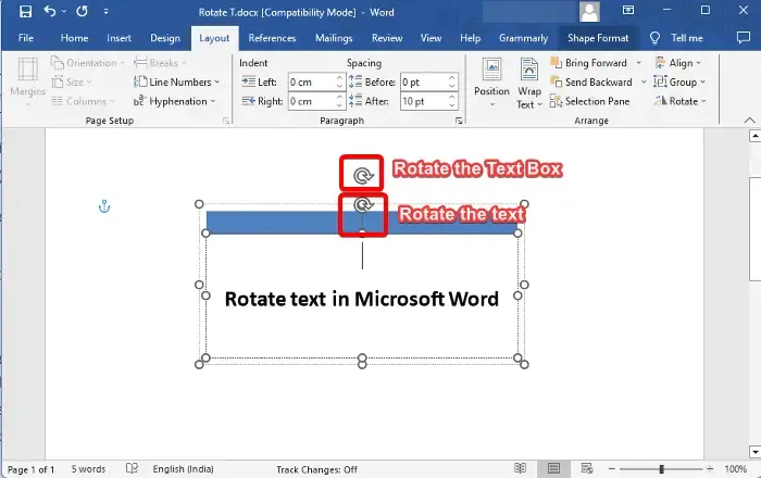 Drehen Sie Text in Microsoft Word