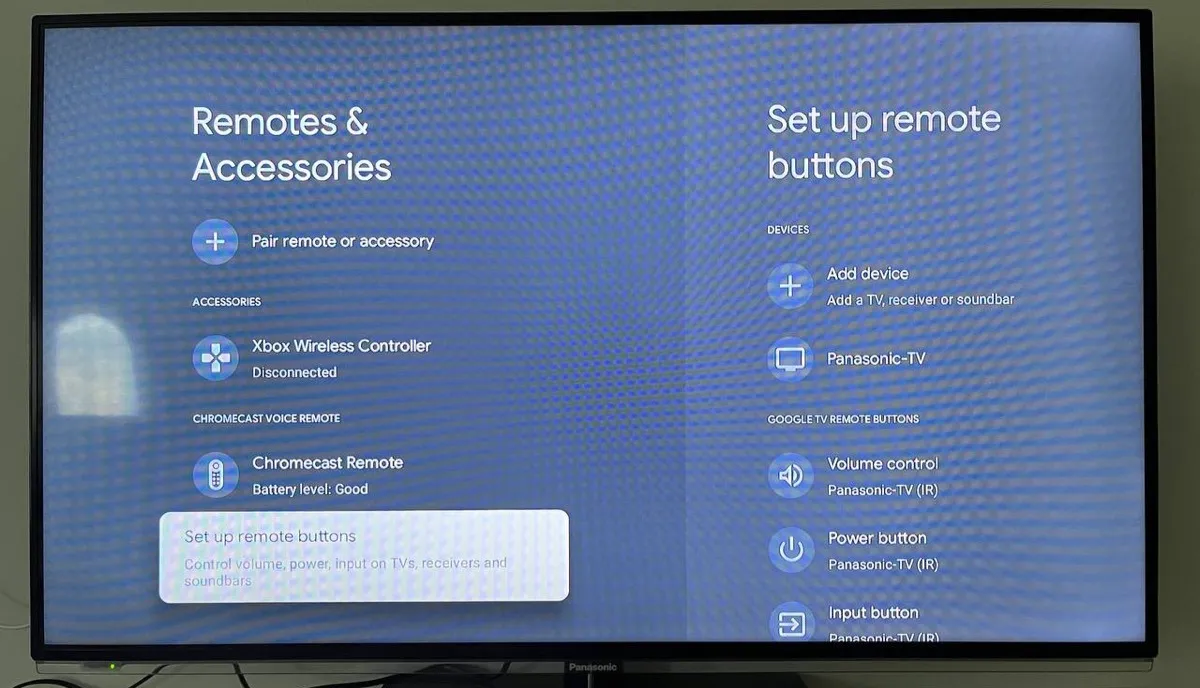 Configura i pulsanti remoti di Chrome TV
