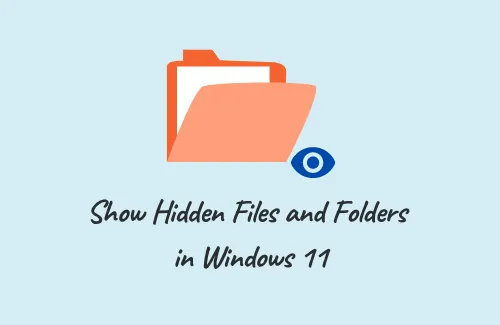 Verborgen bestanden en mappen weergeven in Windows 11