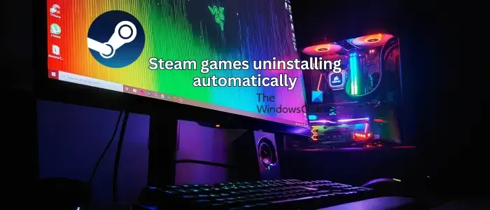 Jogos Steam sendo desinstalados automaticamente