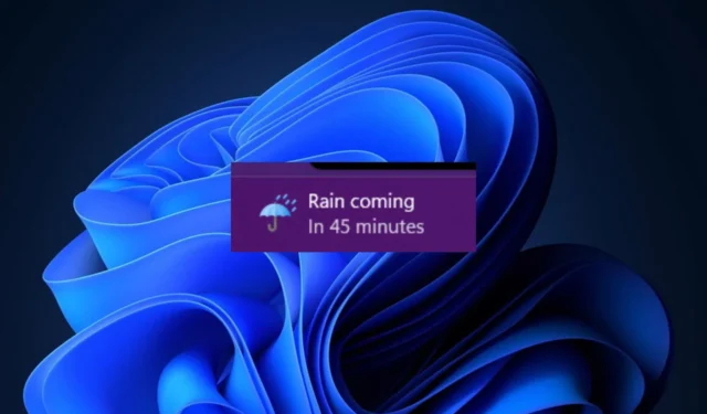 De weerwidget van Windows 11 biedt nu een gedetailleerde weersvoorspelling