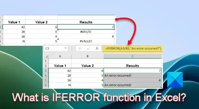 ¿Qué es la función SIERROR en Excel?