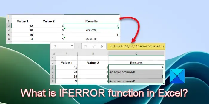 O que é a função IFERROR no Excel