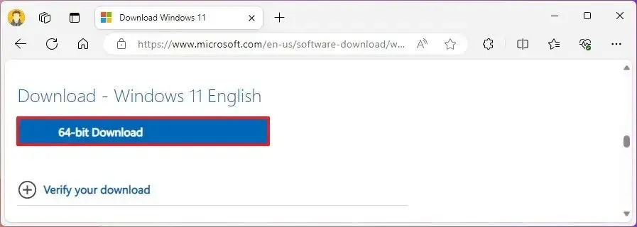 Descarga ISO de Windows 11 x64