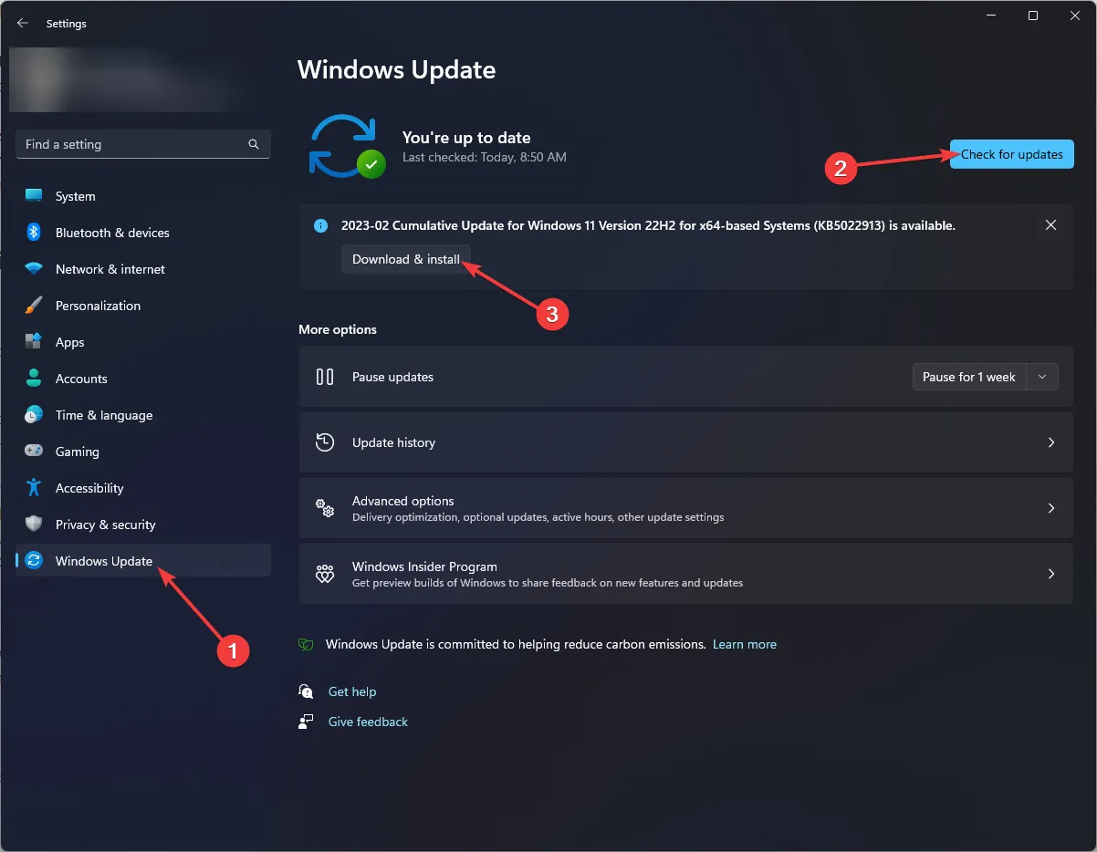 Windows Update Verifica la disponibilità di aggiornamenti: l'anteprima in miniatura della barra delle applicazioni scompare troppo rapidamente su Windows 11