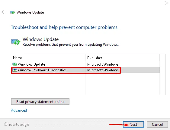 Erro de atualização do Windows 0xc190012e