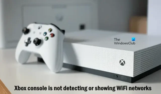 La consola Xbox no detecta ni muestra redes WiFi