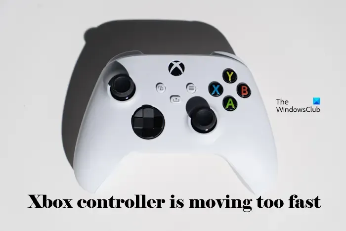 El controlador Xbox se mueve demasiado rápido