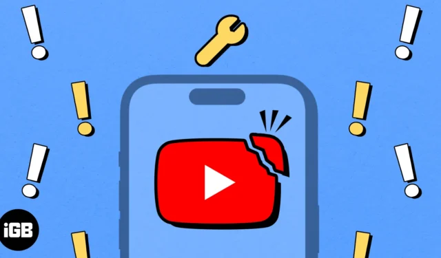 YouTube アプリが iPhone でクラッシュし続けますか? 12 簡単な修正方法の説明