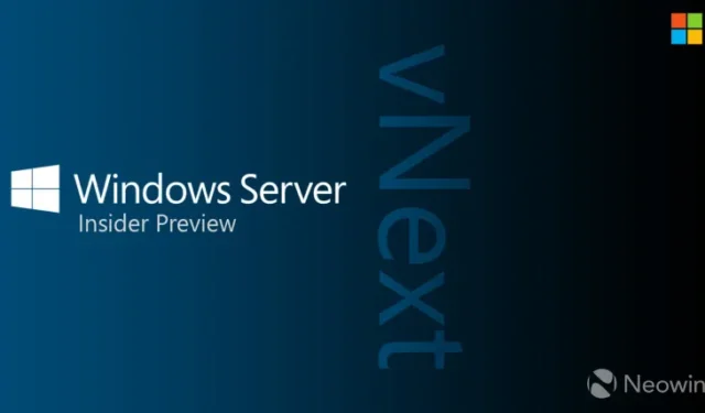 Windows Insiders 向けの Windows Server vNext ビルド 25977 には、新しいデスクトップ エクスペリエンス機能が搭載されています
