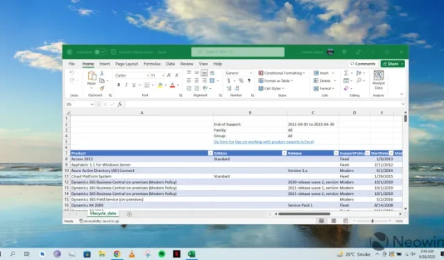 微軟為 Excel Windows 用戶推出了新的「講述者」螢幕閱讀器改進