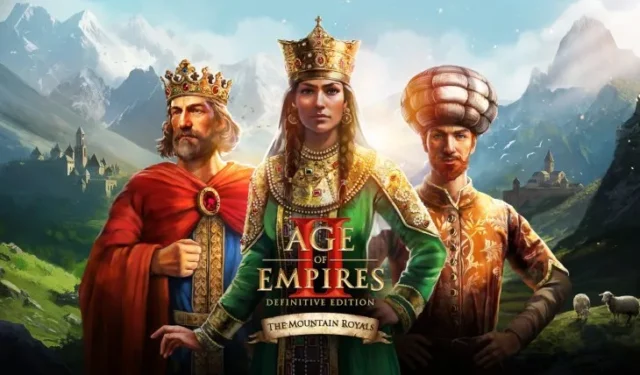Age of Empires II : Definitive Edition reçoit un nouveau pack DLC, The Mountain Royals, le 31 octobre