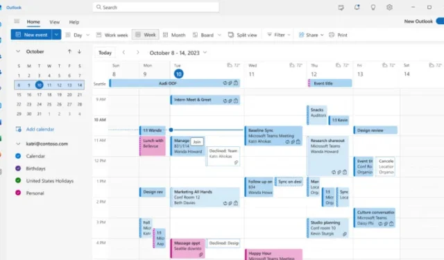 Em breve, o Microsoft Outlook adicionará uma maneira de visualizar eventos que você recusou em seu calendário