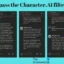 ¿Cómo omitir el filtro Character.AI?