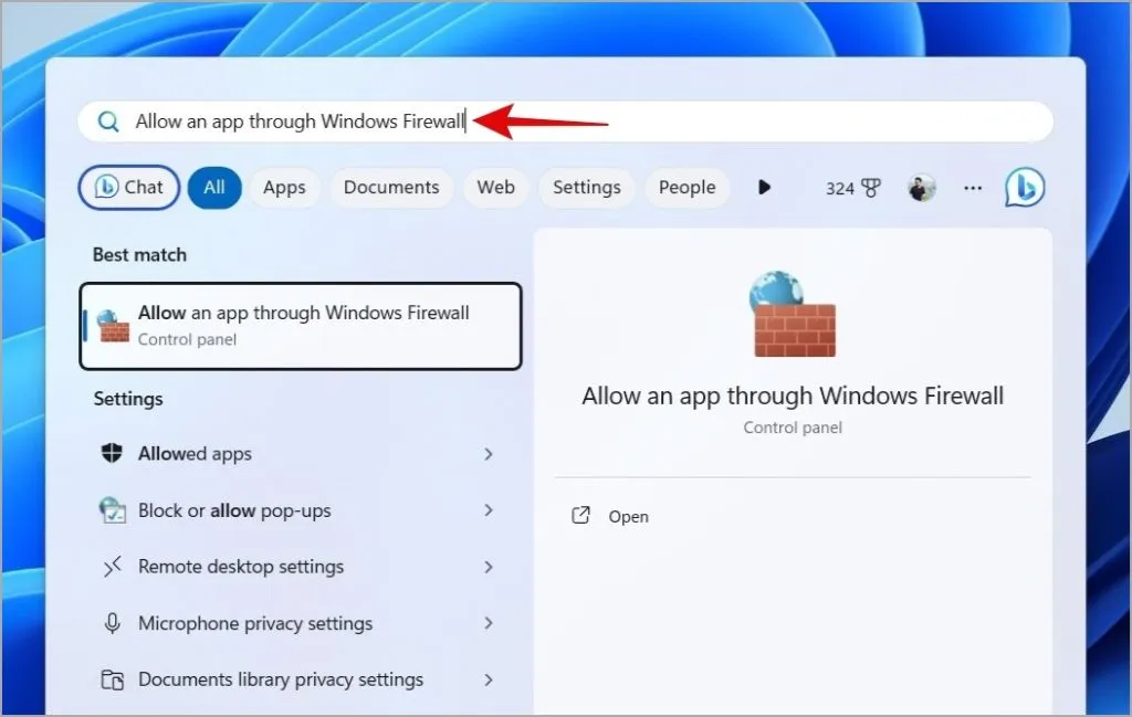 Apps toestaan ​​via firewall op Windows