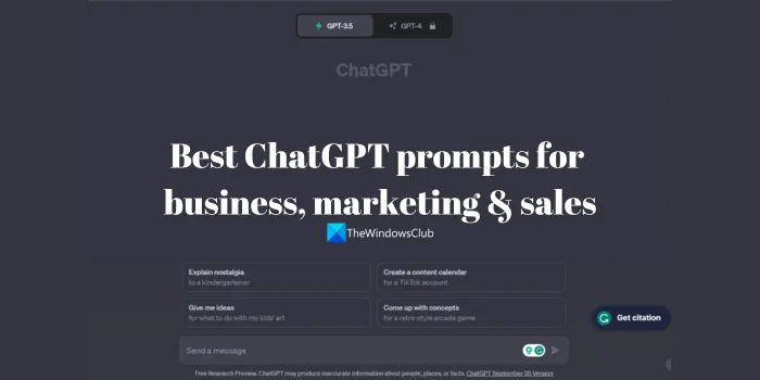 beste ChatGPT-Eingabeaufforderungen für Unternehmen, Marketing und Vertrieb