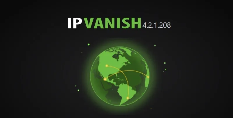 Ansicht der IP Vanish-Dienstschnittstelle.