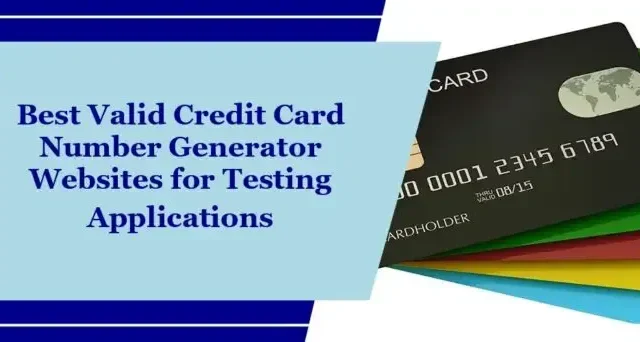 Beste geldige websites voor het genereren van creditcardnummers voor het testen van applicaties