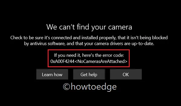 Camera niet aangesloten in Windows 11