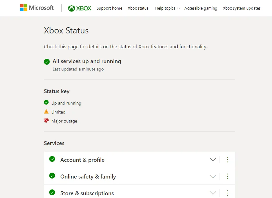 Xbox-serverstatus