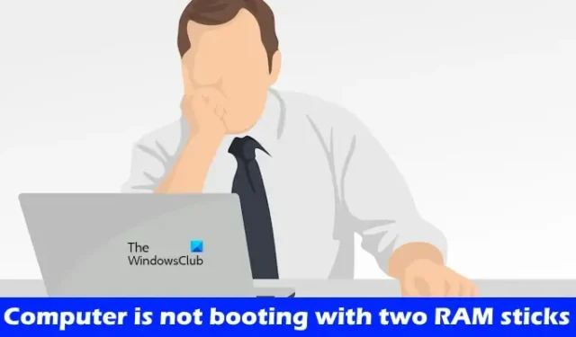 Computer start niet op met twee RAM-sticks