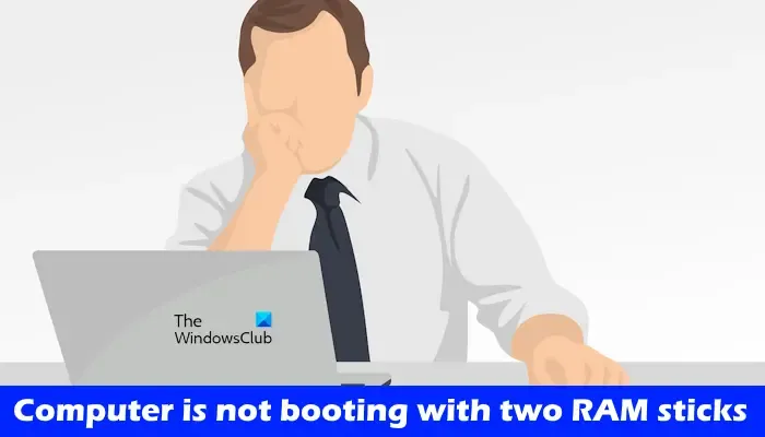 Computer start niet op met twee RAM