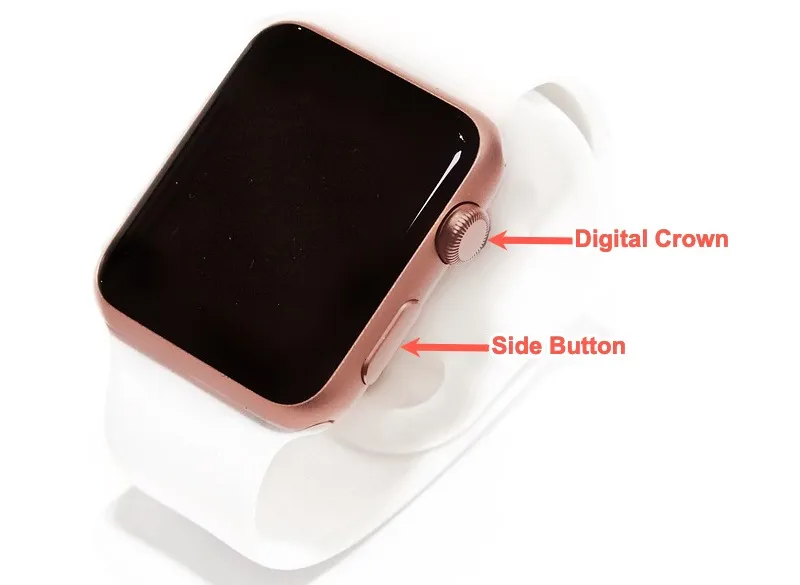 Couronne numérique et bouton latéral sur Apple Watch
