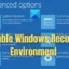 Windows 복구 환경(WinRE)을 비활성화하는 방법