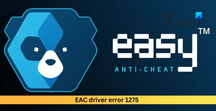 Errore driver EAC 1275
