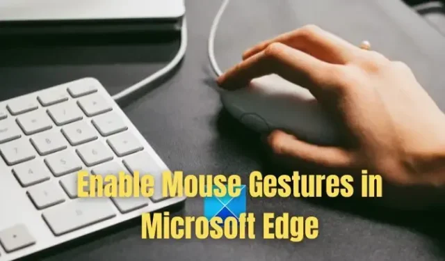 Muisbewegingen inschakelen in Microsoft Edge