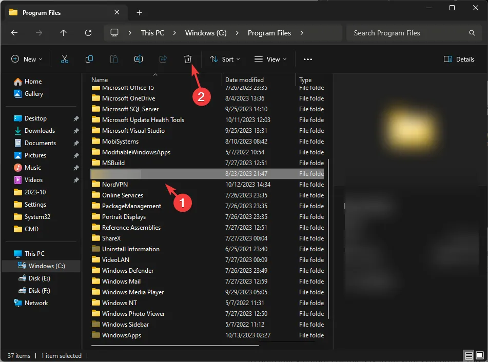 Dossier explorer_delete - alorant ne désinstalle pas sous Windows 11